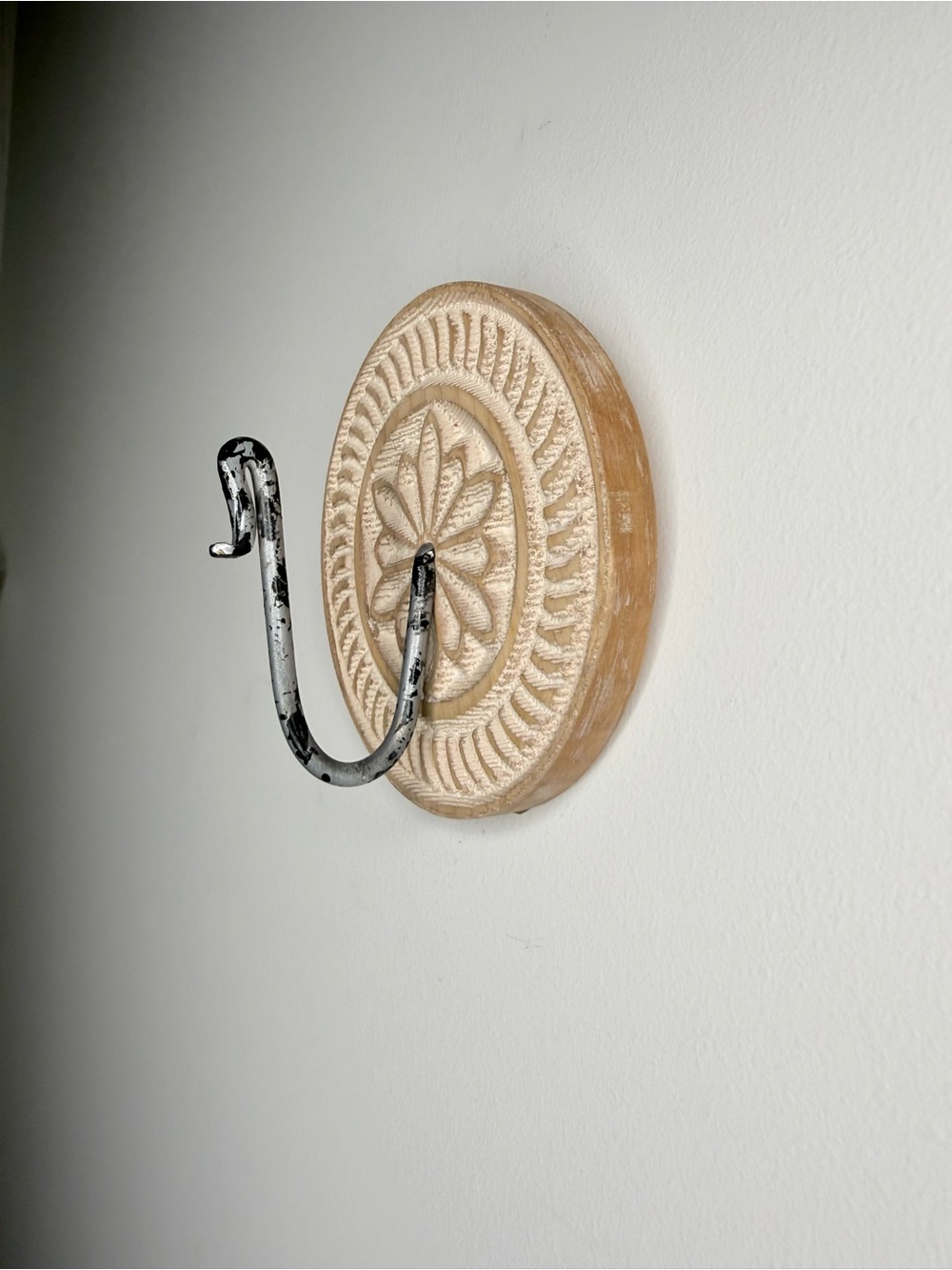 Young’s Inc Decorative Wooden Wall Hook in Beige